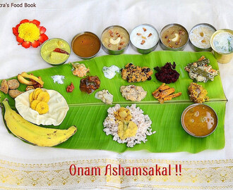 Onam Sadya Recipes/Ideas-Kerala Lunch Menu