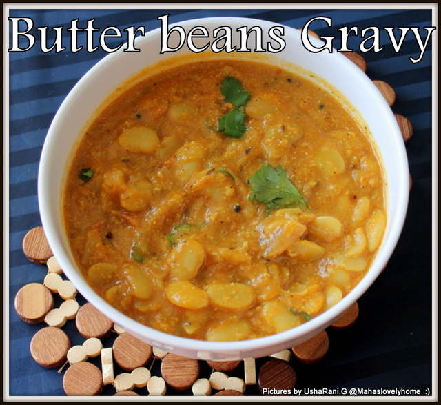 Lima Beans Korma | Butter beans kurma | Lima Beans gravy recipes | Lima beans curry | south indian veg curries for rice and rotis