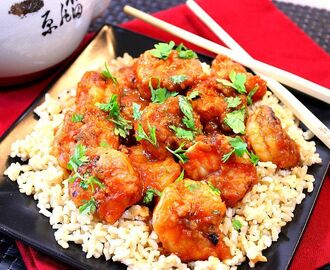 Sweet Chili Shrimp with Ginger and Cilantro