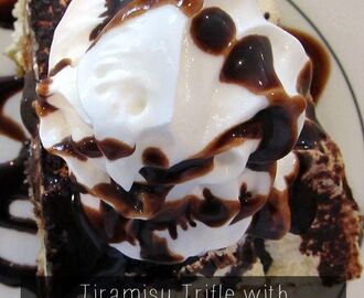 Tiramisu Recipe with Truffle Espresso with Chocolate Sauce