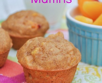 Toddler Muffins: Whole Grain Honey Peach Mini Muffins