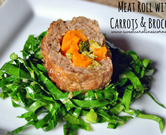 Meat Roll with Carrots & Broccoli (Rocambole de Carne com Cenouras & Brócolis)