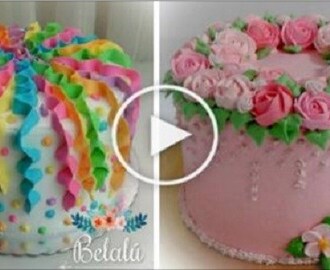 20 decoraciones sorprendentes para tortas de cumpleaños ¡Con ejemplos fáciles! Si te gusta dinos HOLA y dale a Me Gusta MIREN …