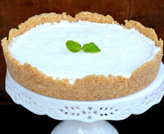 Eggless Vanilla Cheese Cake - No Cook Version - Step by Step