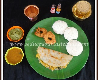 Simple South Indian[Tamil Nadu] Breakfast Platter