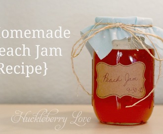 Homemade Peach Jam {Recipe}