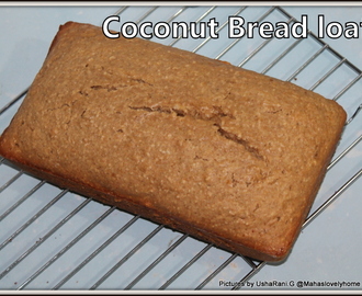 Quick coconut bread  | wheat flour coconut bread | coconut bread recipe with sweetened coconut flakes | bolo de coco con coco ralado | coconut bread with desiccated coconut | coconut cake loaf
