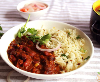 Rajma Curry With Jeera Rice | Rajma Chawal Recipe