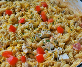 One Pot Grilled Chicken Queso Mac and Cheese with Barilla Pronto Rotini
