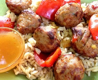 Peach Sweet and Sour Meatballs