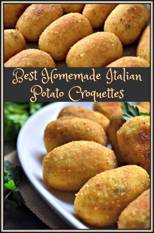 Best Homemade Italian Potato Croquettes