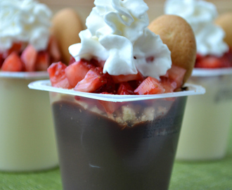 Individual Strawberry Shortcake Snack Pack Pudding Cups