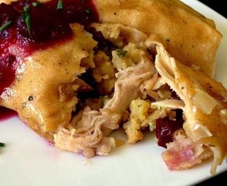 Turkey and Stuffing Crepes #SundaySupper
