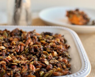 Sweet Potato Casserole with Molasses Candied Nut Crunch