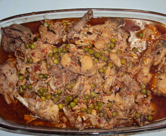 Rabbit Stew with Peas