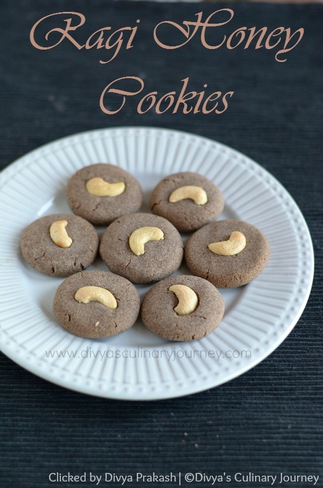 Ragi Honey Cookies Recipe (Egg-less) | Egg free Finger millet cookies with Honey