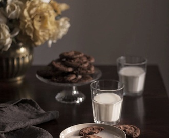 Galletas de leche condensada y chocolate al caramelo sin huevo. Receta con y sin Thermomix