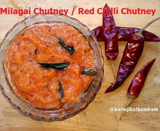 Milagai Chutney / Red Chilli Chutney