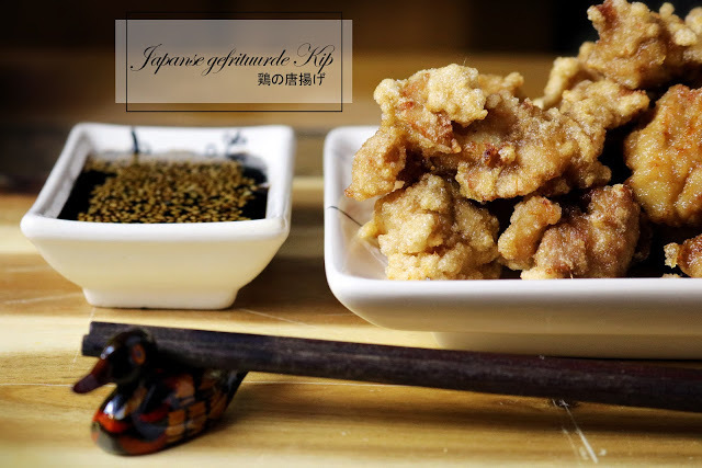 Japanse gefrituurde Kip, Tori No Kara-age 鶏の唐揚げ