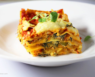 Vegetarian Lasagna – Spinach Lasagna Step by Step Recipe