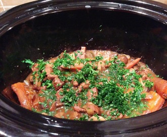 Slow cooker mixed game stew