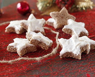 Zimtsterne, cinnamon stars, Christmas cookies {gluten free}