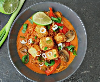 Easy Thai Red Curry with Tofu or Chicken