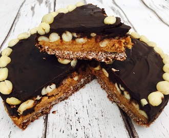 Clean eating snickers cake