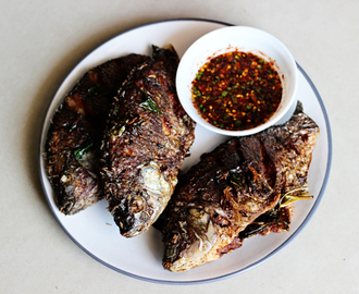 Fried Tilapia with Garlic and Basil