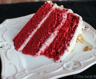 Classic Red Velvet Cake with Cream Cheese Frosting