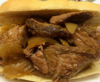 French Dip Sandwiches on NOLA Style French Bread Rolls