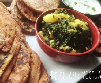 Ube Purple Yam and Chipotle Naan with Spinach Jackfruit Seed Curry