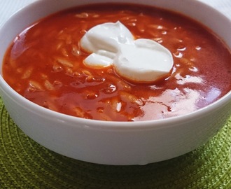 Classic polish tomato soup