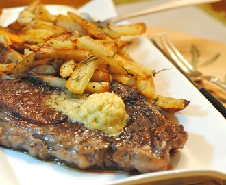 Steak with Mustard Butter and French Fries~My Paris Kitchen