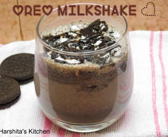 Oreo Milkshake | Cookies and Cream Milkshake