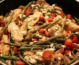 One Skillet Chicken And Green Beans