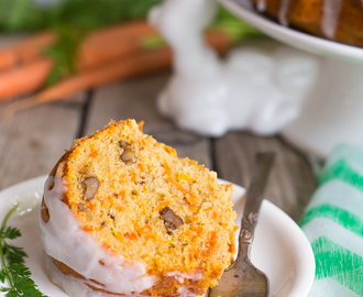 Gluten Free Carrot Pound Cake with Coconut Milk Icing