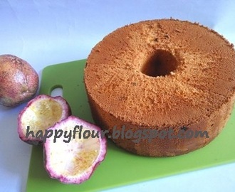 Passionfruit Mango Chiffon Cake