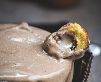 Cadbury Cream Egg Stuffed Donut Holes & Malted Chocolate Marshmallow Fluff