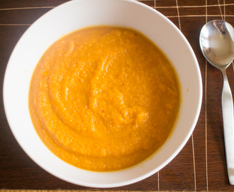 Roasted Sweet Potato and Carrot Soup
