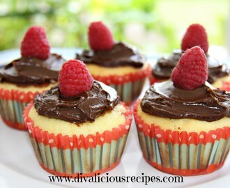 Lemon Cupcakes with Chocolate Avocado Frosting