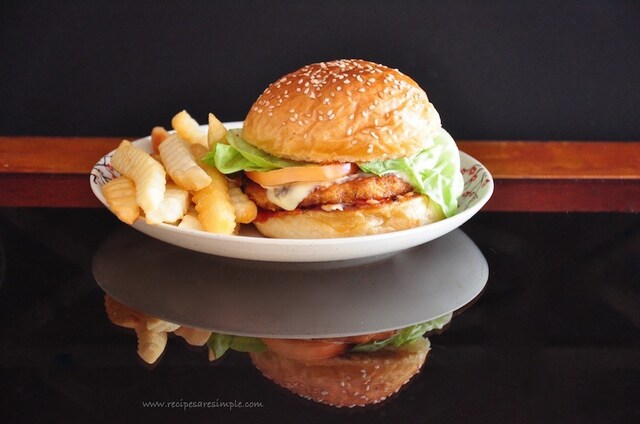 Bbq Chicken Burger with Homemade Barbecue Sauce