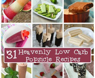 31 Healthy Low Carb Popsicle Recipes and a Giveaway!