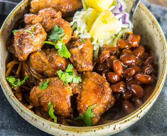 Slow Cooker Asian BBQ Chicken Bowls
