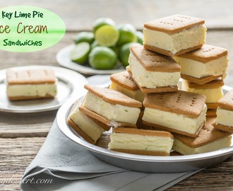 Key Lime Pie ~ Ice Cream Sandwiches