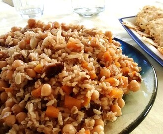 Meatless Monday: Rice Salad with Chickpeas, Dates and Butternut Squash