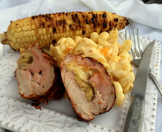 BBQ Pork Tenderloin Stuffed with Pineapple and Cheese Curds