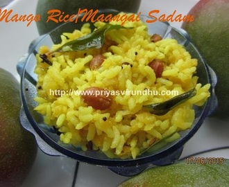 Raw Mango Rice /How to make Mango rice/Maangai Saadham