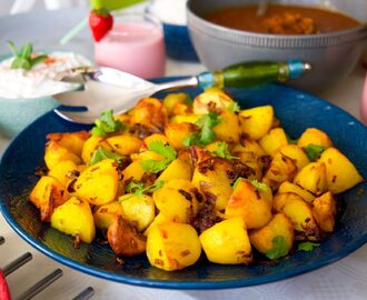 Bombaypotatis- Kryddiga potatisklyftor