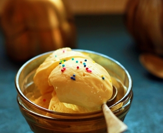 Mango ice cream recipe (Eggless and no ice cream maker required)